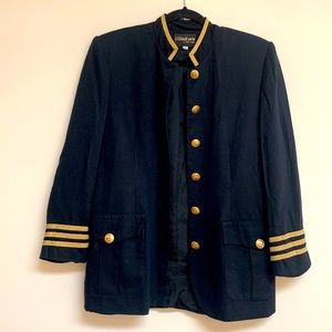 Super stylish blazer with gold buttons navy style